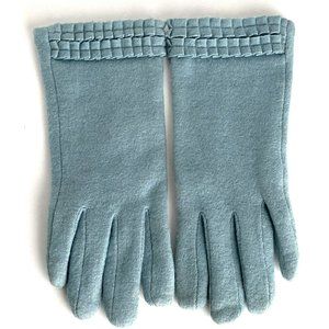 Land's End * Women's Fleece lined Wool Gloves * EZ touch Large